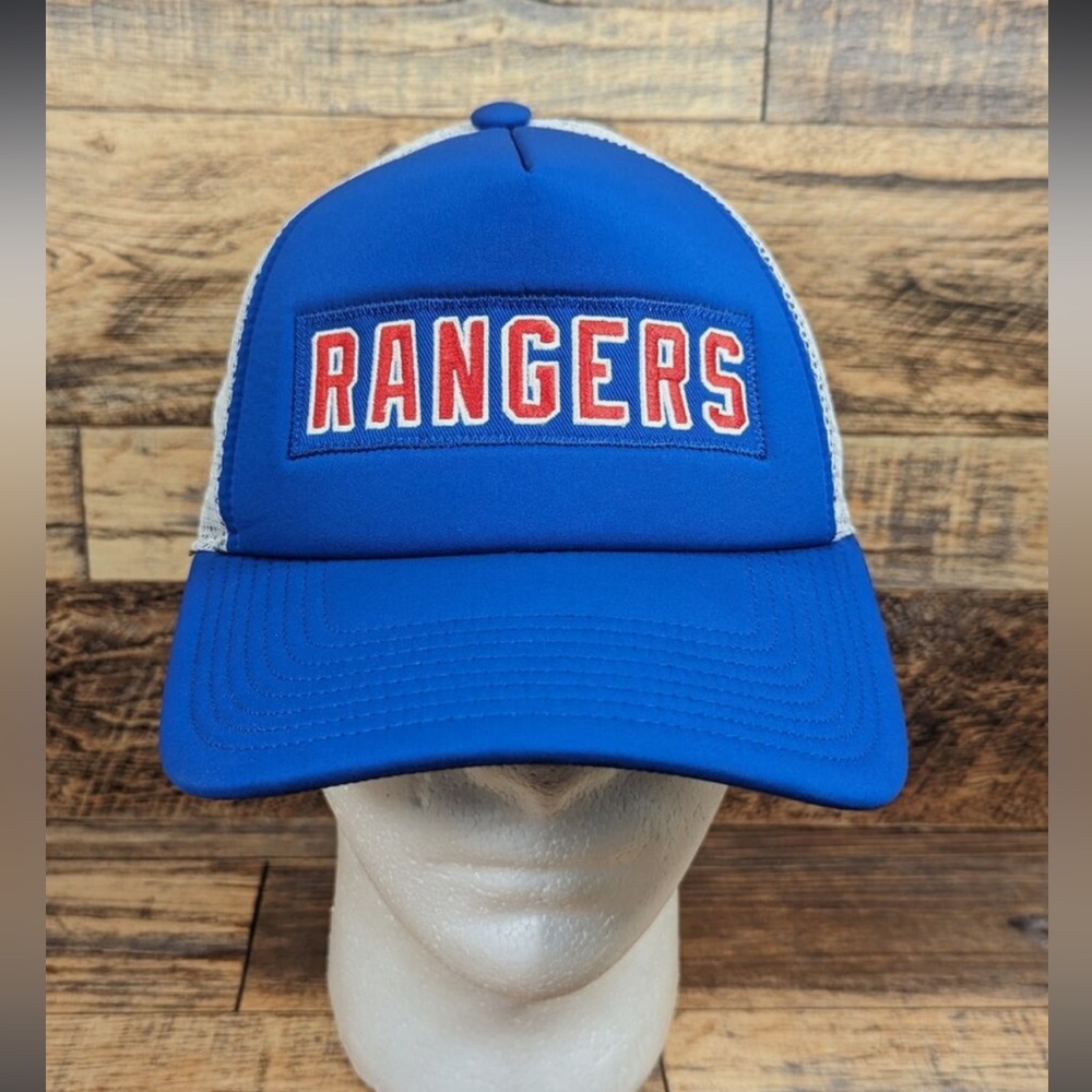 New York Rangers Adidas Blue Mesh Snapback Hat Cap OSFM NHL